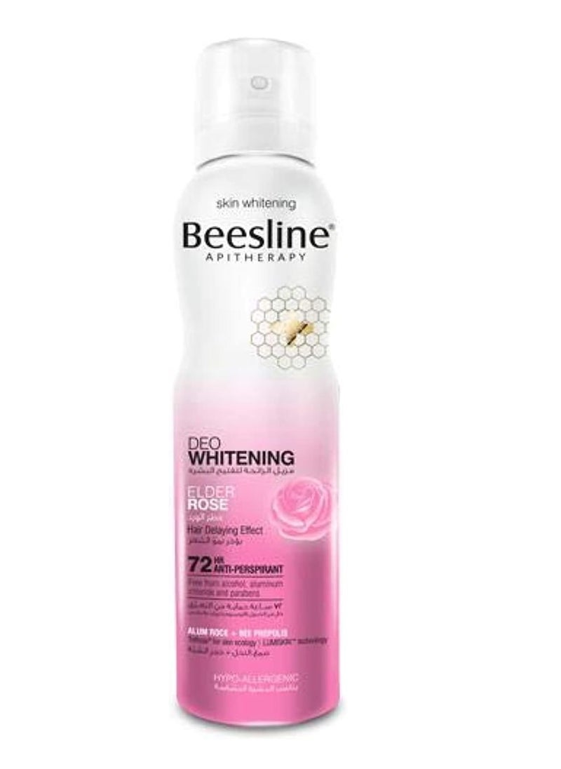 بيزلين Elder Rose Whitening Deodorant Spray Multicolor 150ml بخاخ مزيل للعرق إلدر روز للتفتيح متعدد الألوان 150ملليلتر 