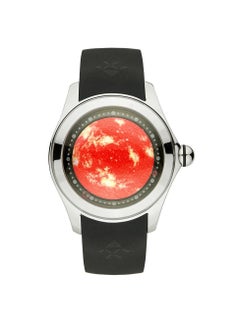 AROAQ Luxury 46mm Art Eye Dial Fashion Bubble Glass Mechanical Men's Automatic Watch 