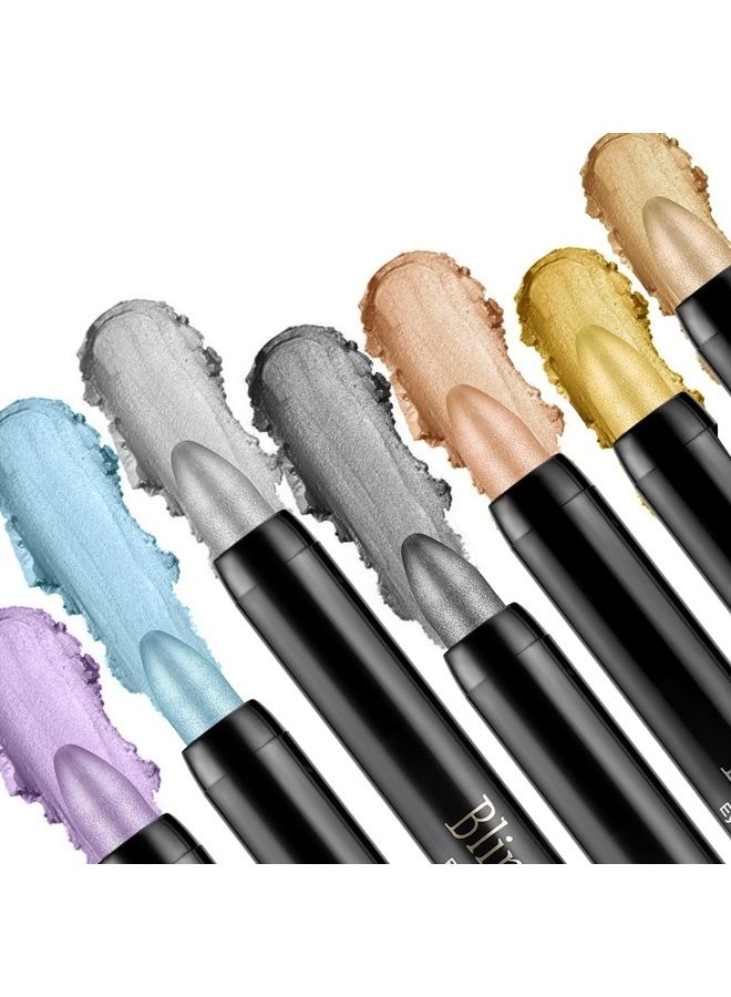 Boobeen Eyeshadow Pencil Crayon Waterproof Eyeshadow Stick Shimmer Cream Eyeshadow Pen Create Glitter Eye Makeup, Easy to Use (04#) - Image 5