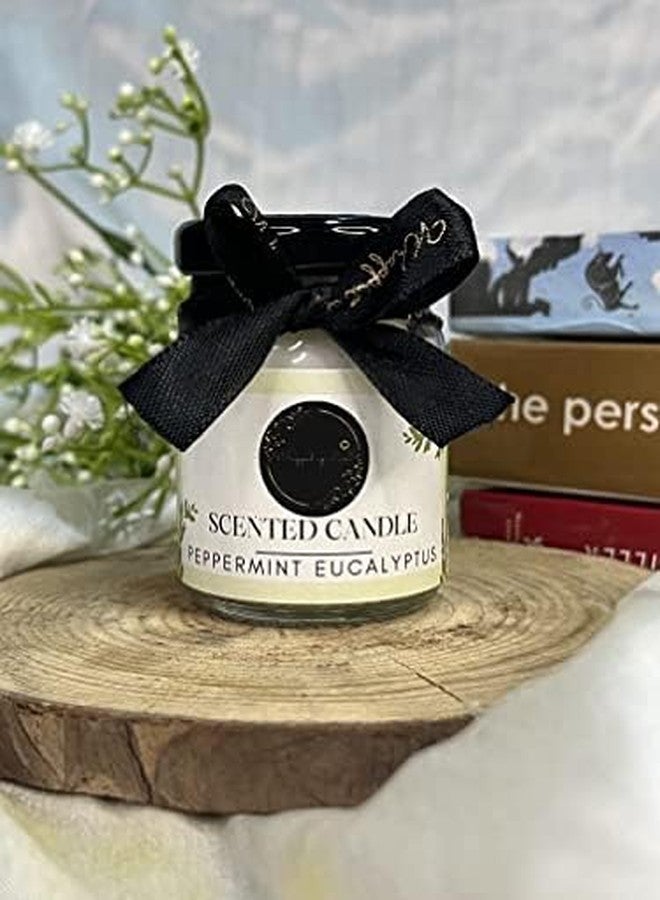 Wrapped up Love Mini Soy Wax Scented Candles Gift Set (Peppermint Eucalyptus & Vanilla Musk) - Image 4
