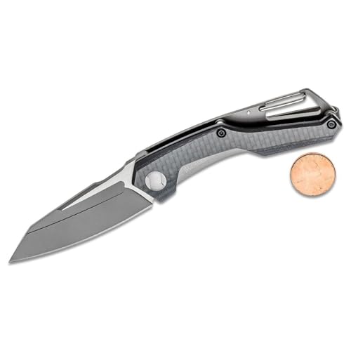 Kershaw Reverb (1220) Lightweight Folding Pocket Knife with 2.5 In. 8Cr13MoV Stainless Steel Blade; Features Carabiner Clip, Frame Lock, and Single Position Extra Deep Carry Pocket Clip; 1.6 oz. - Image 2