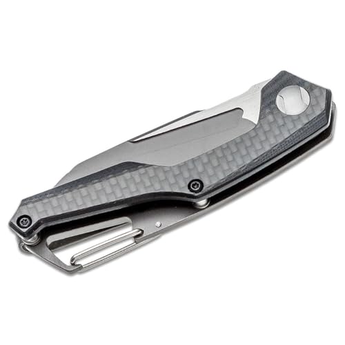 Kershaw Reverb (1220) Lightweight Folding Pocket Knife with 2.5 In. 8Cr13MoV Stainless Steel Blade; Features Carabiner Clip, Frame Lock, and Single Position Extra Deep Carry Pocket Clip; 1.6 oz. - Image 3