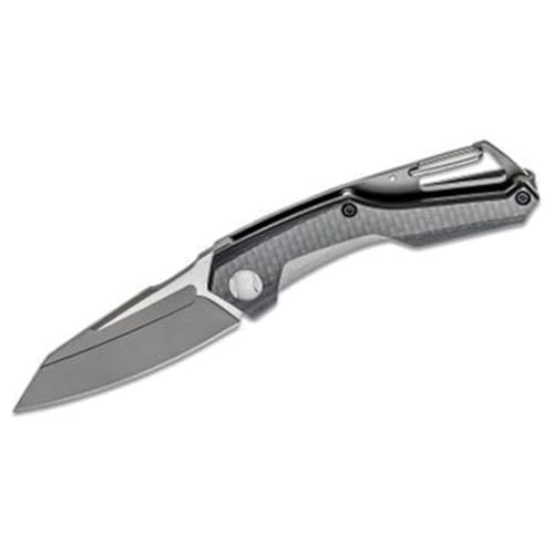 Kershaw Reverb (1220) Lightweight Folding Pocket Knife with 2.5 In. 8Cr13MoV Stainless Steel Blade; Features Carabiner Clip, Frame Lock, and Single Position Extra Deep Carry Pocket Clip; 1.6 oz. - Image 1