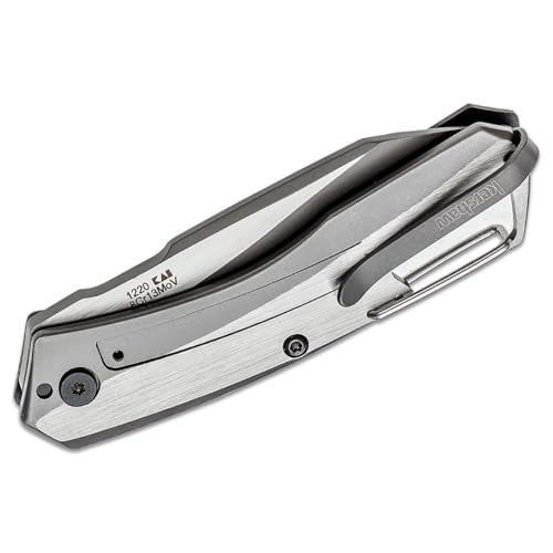 Kershaw Reverb (1220) Lightweight Folding Pocket Knife with 2.5 In. 8Cr13MoV Stainless Steel Blade; Features Carabiner Clip, Frame Lock, and Single Position Extra Deep Carry Pocket Clip; 1.6 oz. - Image 4