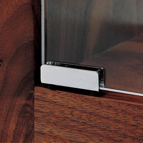 ROCKLER Glass Door Pivot Hinge, Polished Brass Pair - Image 4