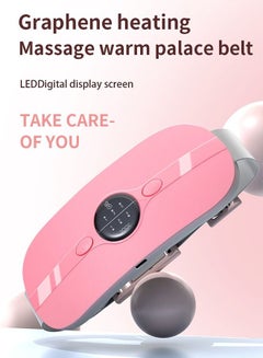 GROIC Portable Cordless Heating Pad, Menstrual Pad with 3 Heat Levels and Vibration Massage Modes, Fast Belly Wrap Belt, Back or Pain Relief for Women Girl  - Image 2