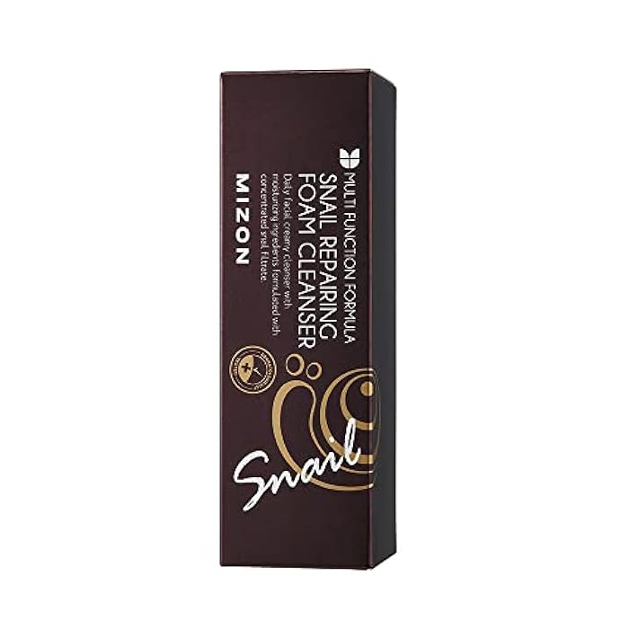 MIZON Snail Repairing Foam Cleanser, Korean Snail Face Wash, Mild and Soft Face Cleanser for Pores and Blackheads, Moisturizing Formula with Snail Filtrate and Soft Bubbles 2.02 fl oz. - Image 2