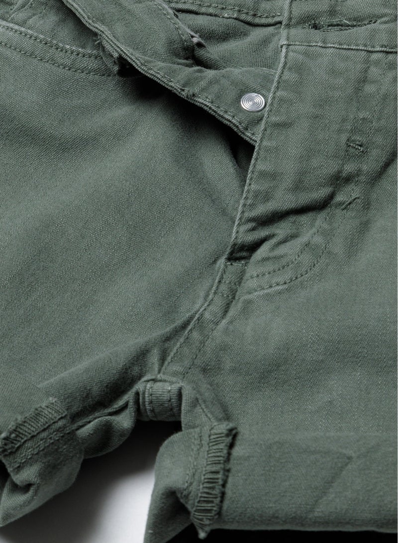 مينوتي شورت تويـل للأطفال بحافة مطوية وجيوب تقليدية - Image 3