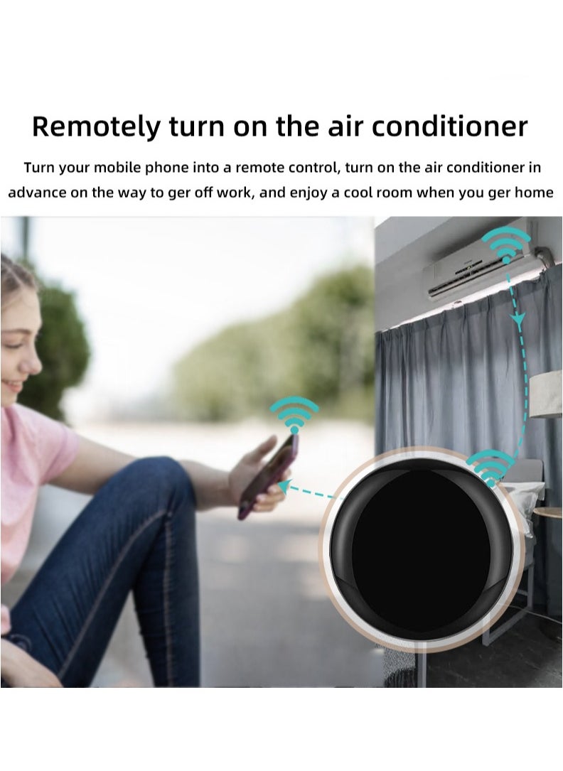 Smart Remote Controller (Alternative of all infrared remote control). Wifi IR. Phone control. Smart Home Control for AC(air conditioner), TV, Lamp, Fan, Alexa, Google Home, Siri Voice Control. Tuya Smart Lite. Black
