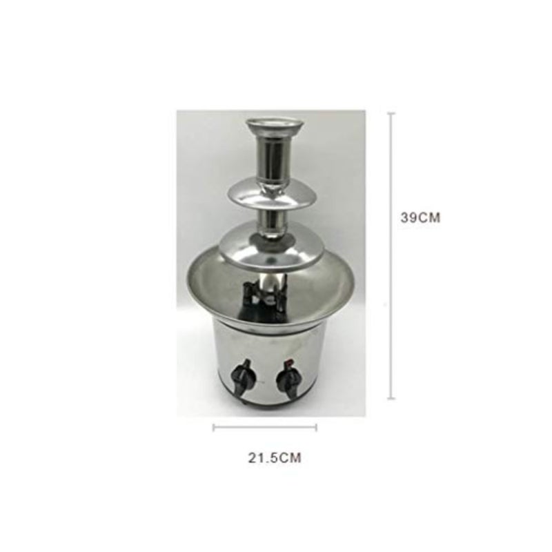 Stainless Steel Chocolate Melts Dipping Machine 3-Tier Chocolate Fondue Fountain Energy-saving Heating Plates More Uniform And More Power-efficient - Image 2