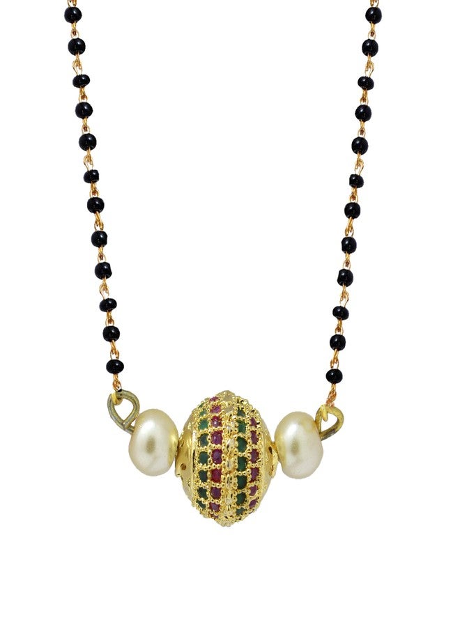 EMBROCO Gold Plated Beautiful Ball Shape Mangalsutra For girl & Women - Image 1