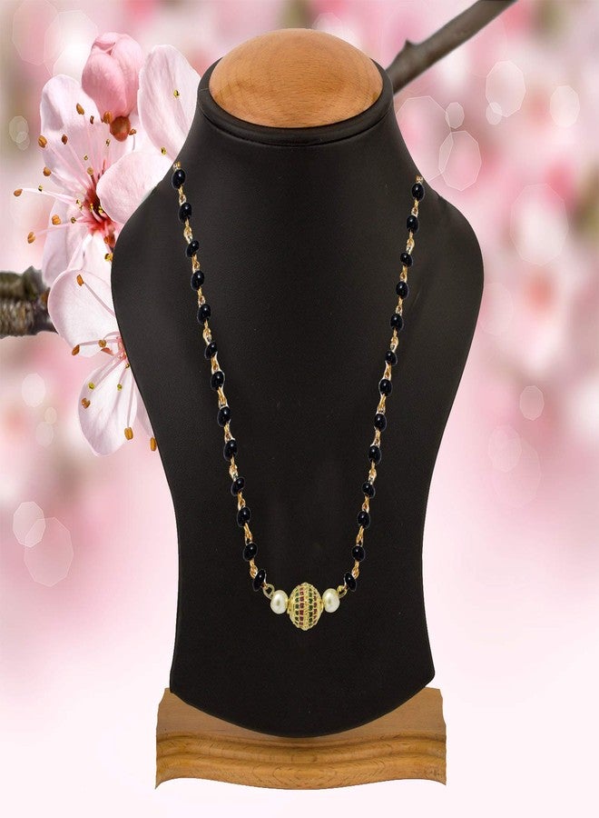 EMBROCO Gold Plated Beautiful Ball Shape Mangalsutra For girl & Women - Image 2