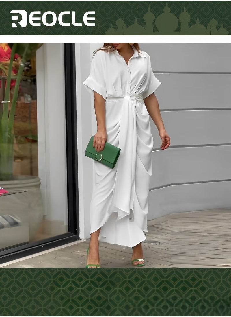 Women's Long Summer Dress Fashionable Lace Elegant Dress Women's Comfortable Lightweight Plus Size Casual Beach Vacation Long Dress