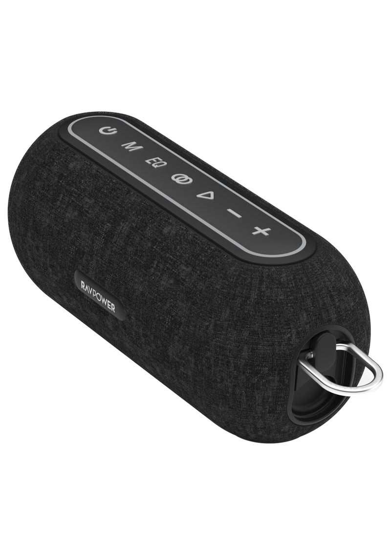 RAVPOWER Bluetooth Speaker 35W Powerful Sound Deep Bass RGB Lights Stereo Wireless Speaker Portable Outdoor Party Speaker Black RP-SK003 Black - Image 2
