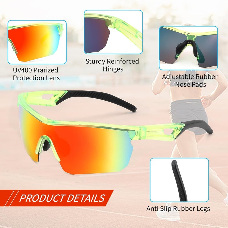 FEISEDY Kids Teens Baseball Polarized Sunglasses Sports TR90 Frame Boys Girls Cycling B2454 - Image 5