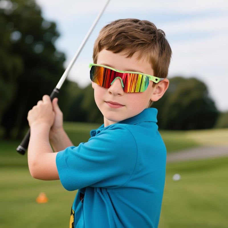 FEISEDY Kids Teens Baseball Polarized Sunglasses Sports TR90 Frame Boys Girls Cycling B2454 - Image 3