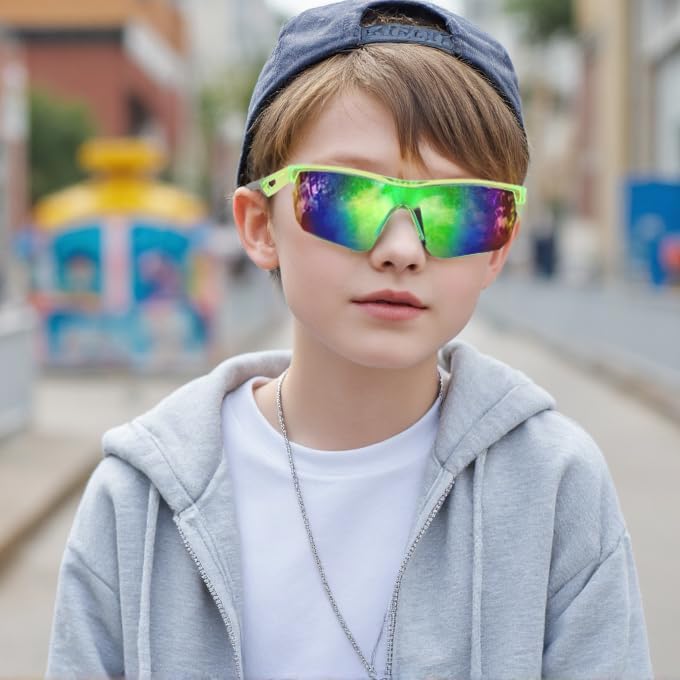 FEISEDY Kids Teens Baseball Polarized Sunglasses Sports TR90 Frame Boys Girls Cycling B2454 - Image 4