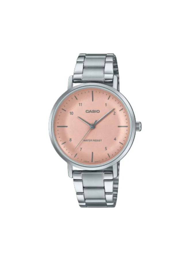 كاسيو Women's Analog Display Watch With Silver Stainless Steel Strap - LTP-VT03D-4BDF