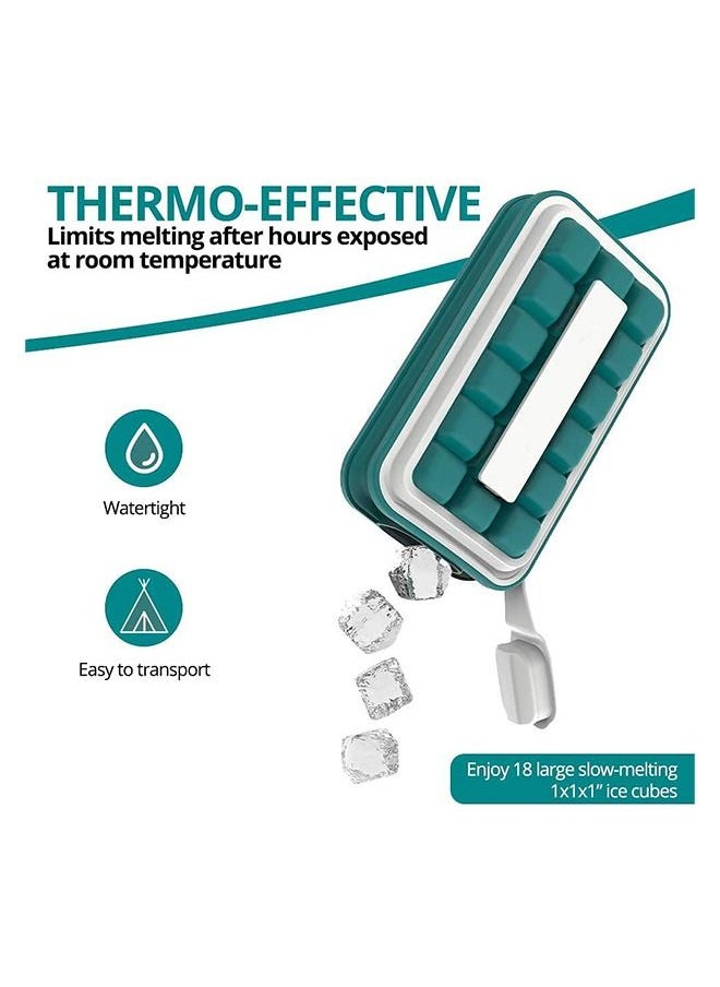 Portable Ice Cube Molds Flask With Lid