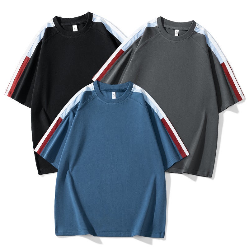Men'S Short-Sleeved T-Shirt Summer Ice-Sense Trendy Brand Boys Hong Kong Style Half-Sleeved T-Shirt Casual Sports Top - Image 2
