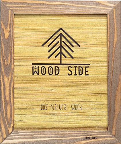 Woodside Rustic Wooden Picture Frame 11x14 Inch - Natural Solid Eco Distressed Wood for Wall Mounting Photo Frame - Walnut - Image 1