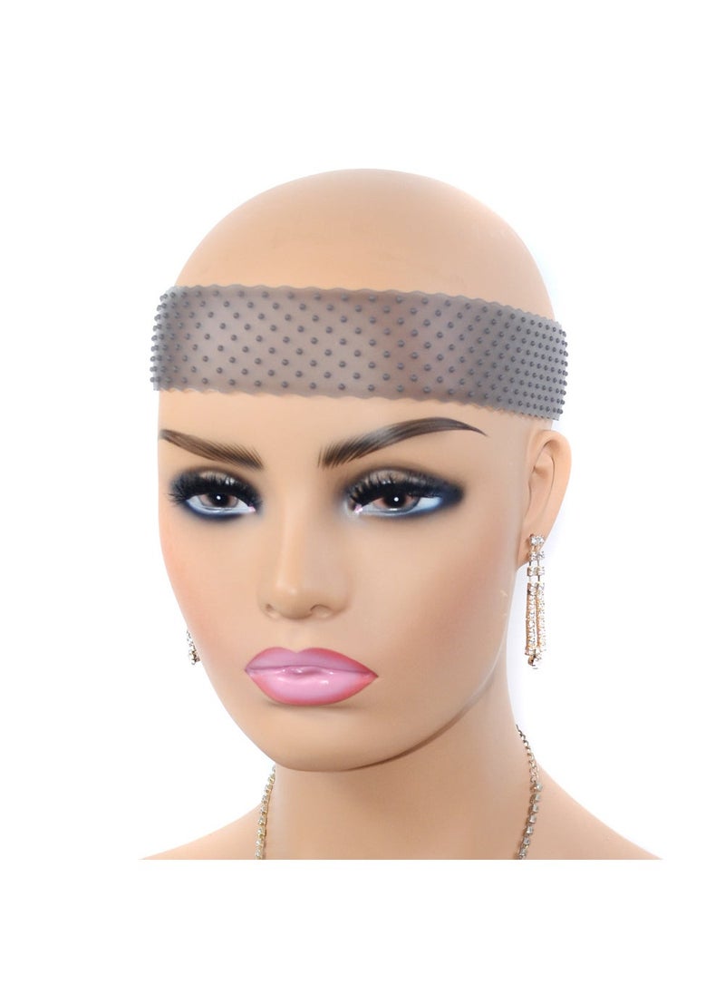 Generic Foreign Trade Wig Silicone Hair Band Lace Headgear Silicone Wig Hair Band Silicone Wig Band Dark brown