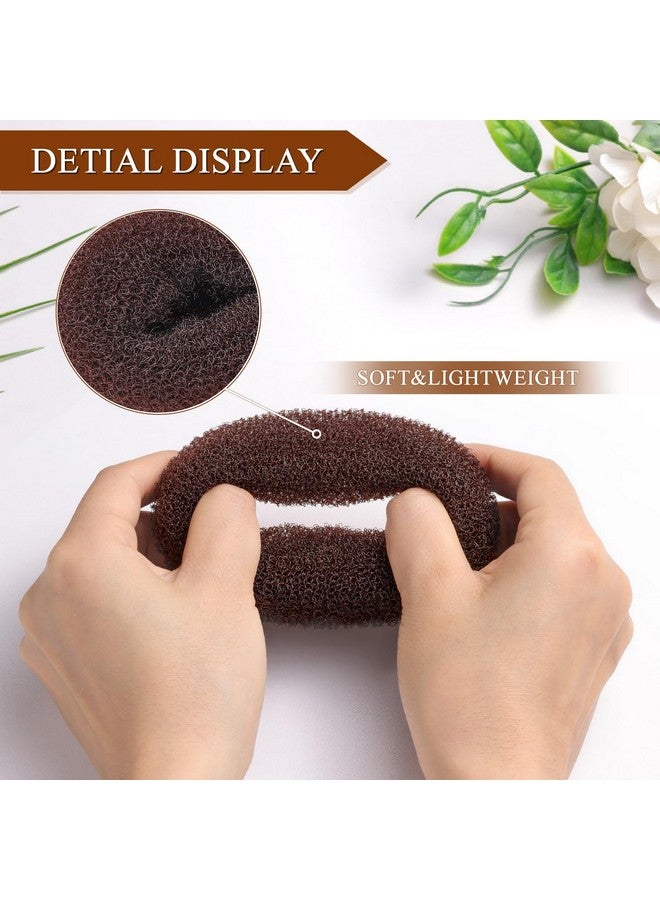 MORGLES Donut Bun Maker, MORGLES Bun Maker for Hair Ring Style Bun Maker Set with 4PCS Donut Bun 10PCS Black Hair Pins - Image 3