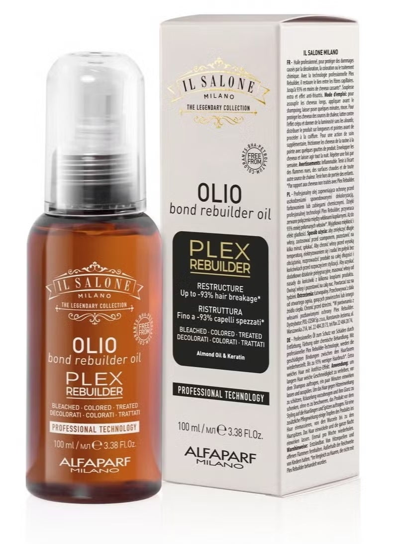 IL SALONE Plex Intensive Repair Oil for Reconstructing and Regenerating Very Damaged Hair Fibers 100ml