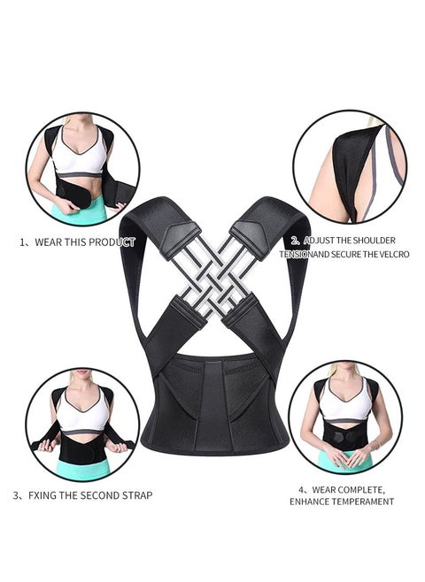 Back Brace and Posture Corrector for Women and Men Back Straightener Posture Corrector Scoliosis and Hunchback Correction Back Pain Spine Corrector Support Adjustable Posture Trainer
