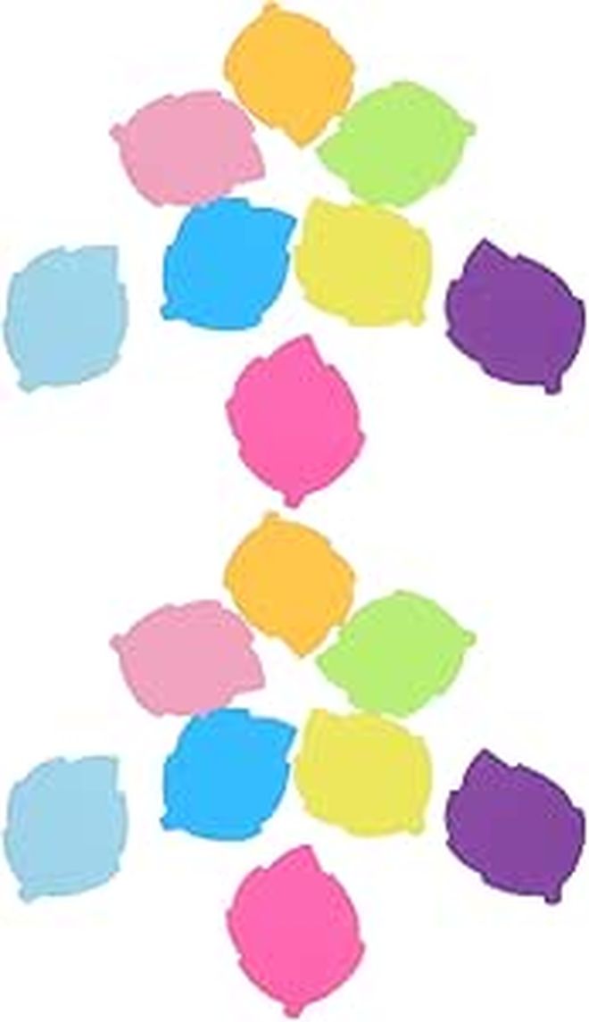 Leaf Shaped Self Stick Notes 16 Pcs Small Adhesive Memo Pads 8 Colorful Fluorescent Shades Random Color Removable Reminder Pads For Home School Office Use - Image 1