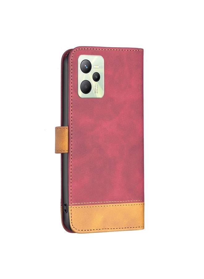 اس-توب جراب هاتف من الجلد بلون متناسق مع لون هاتف OPPO Realme C35 BF11 - Image 3