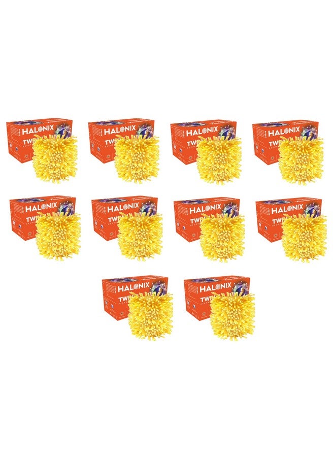 Halonix Twinkle 10M Yellow 46 LED Decorative String Light | Diwali Light | Fairy Light | Festival Light | Curtain Light for Decoration | ladiya for Diwali, Christmas, and Other Occasions | Pack 10 - Image 1