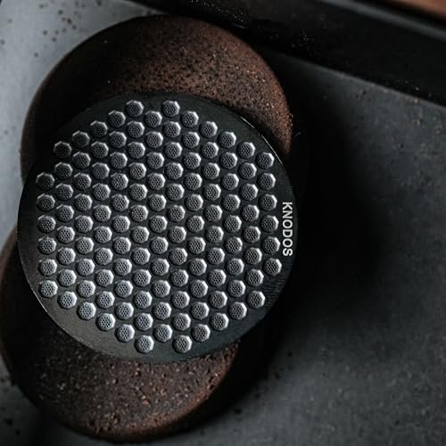 KNODOS 54mm Espresso Puck Screen - Stainless Steel Ultra Thin Espresso Filter Perfect Fit With Breville Barista Express, Pro, Touch, Bambino, Infuser, Easy Clean Design (Black, 54mm) - Image 3
