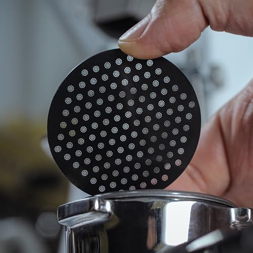 KNODOS 54mm Espresso Puck Screen - Stainless Steel Ultra Thin Espresso Filter Perfect Fit With Breville Barista Express, Pro, Touch, Bambino, Infuser, Easy Clean Design (Black, 54mm) - Image 5