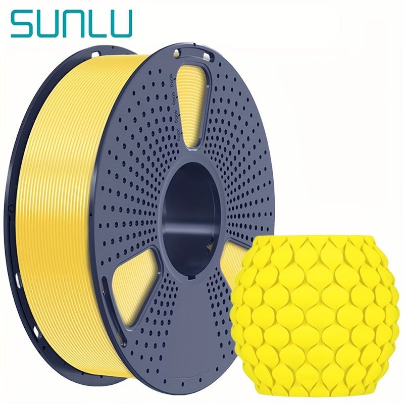SUNLU Yellow PETG 3D Printer Filament 1kg 1 75mm High Toughness Low Stringing - Image 1