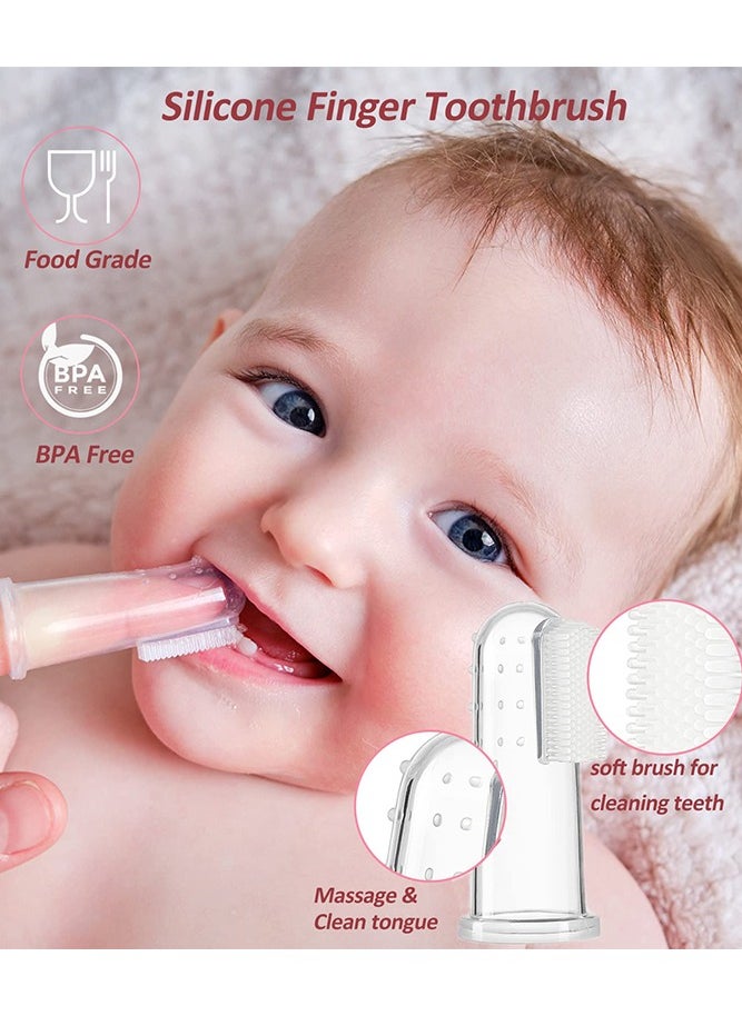 Bebiland - New Baby Healthcare and Grooming Kit, 20 in 1 Baby Electric Nail Trimmer Set Newborn Nursery Health Care Set for Newborn Infant Toddlers Baby Boys Girls Kids 0-3 Years (Pink) - Image 1