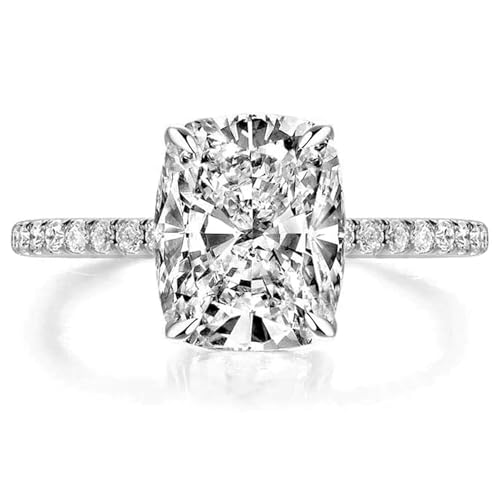 Peora Silver Plated Cubic Zirconia & Crystal Studded Stylish Finger Ring Fashion Jewellery Gift for Women Wife Girlfriend - Image 1