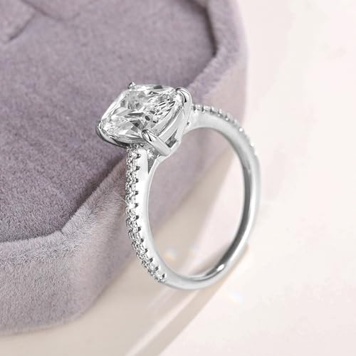 Peora Silver Plated Cubic Zirconia & Crystal Studded Stylish Finger Ring Fashion Jewellery Gift for Women Wife Girlfriend - Image 3