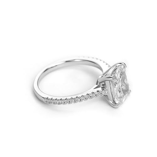 Peora Silver Plated Cubic Zirconia & Crystal Studded Stylish Finger Ring Fashion Jewellery Gift for Women Wife Girlfriend - Image 5