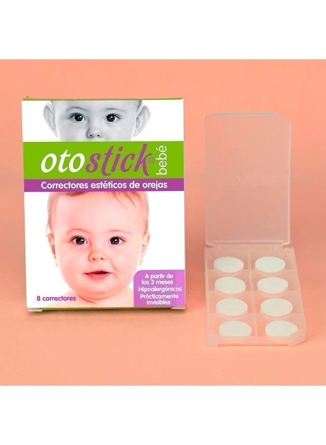 Otostick Baby, Aesthetic Correctors for Prominent Ears, Contains 8 Correctors and 1 Cap, Age 3+ Months - Image 2