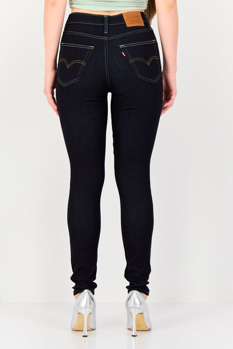 Levi's Women Skinny Fit Solid Stretchable Denim, Navy Blue - Image 3