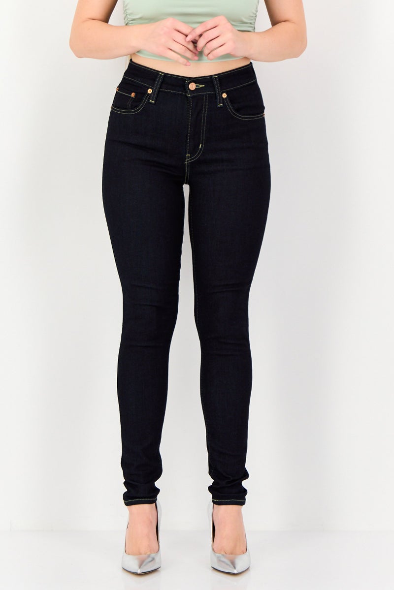 Levi's Women Skinny Fit Solid Stretchable Denim, Navy Blue - Image 1