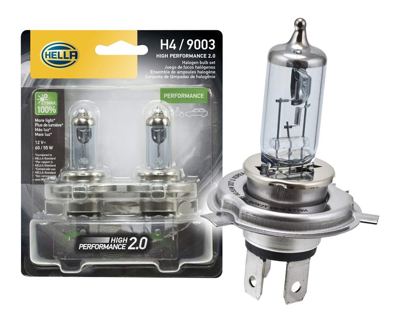 HELLA 9003 2.0TB High Performance Bulb, 12V, 60/55W, 2 Pack - Image 1