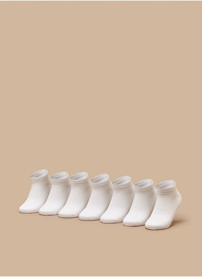 JUNIORS Boys Solid Ankle Length Socks - Set of 3