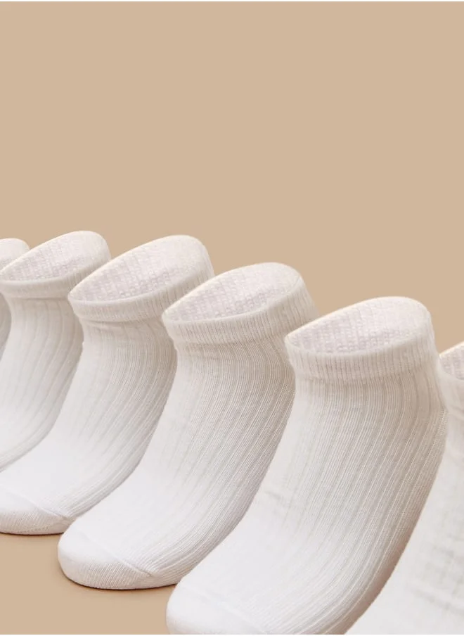 JUNIORS Boys Solid Ankle Length Socks - Set of 3