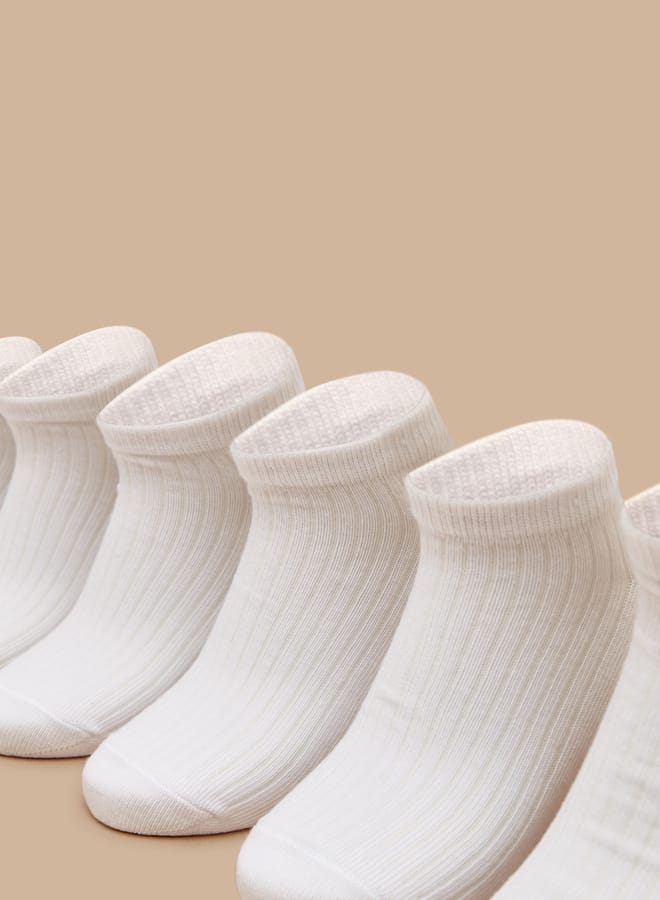 JUNIORS Ribbed School Ankle Length Socks - Set Of 7 - Image 2