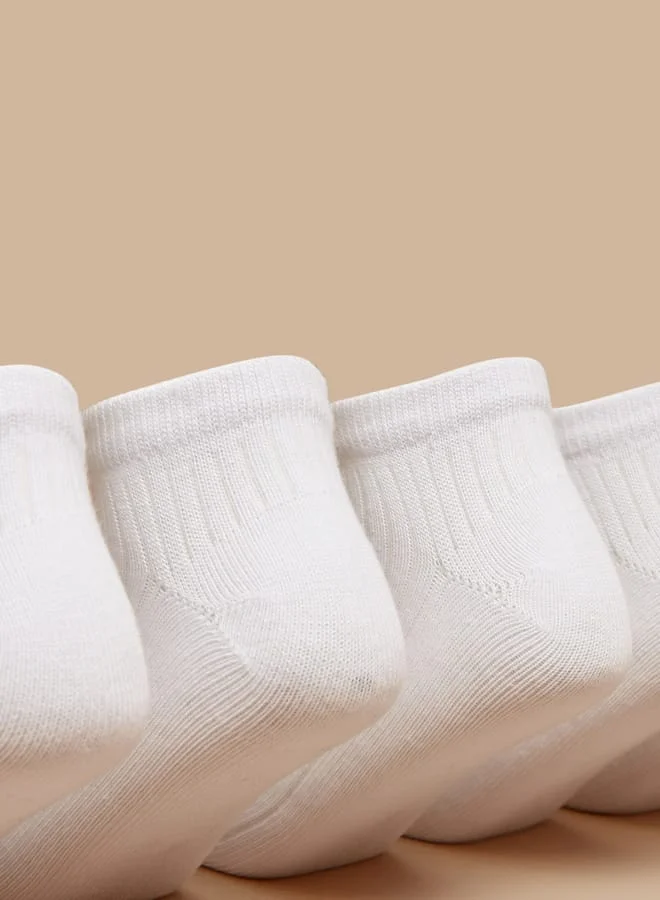 JUNIORS Boys Solid Ankle Length Socks - Set of 3