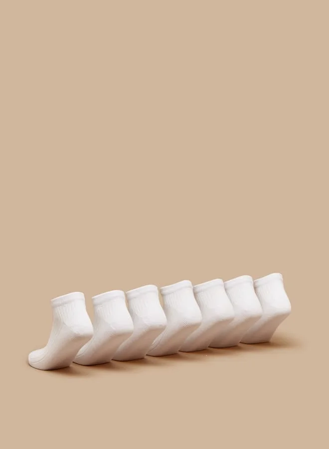 JUNIORS Boys Solid Ankle Length Socks - Set of 3