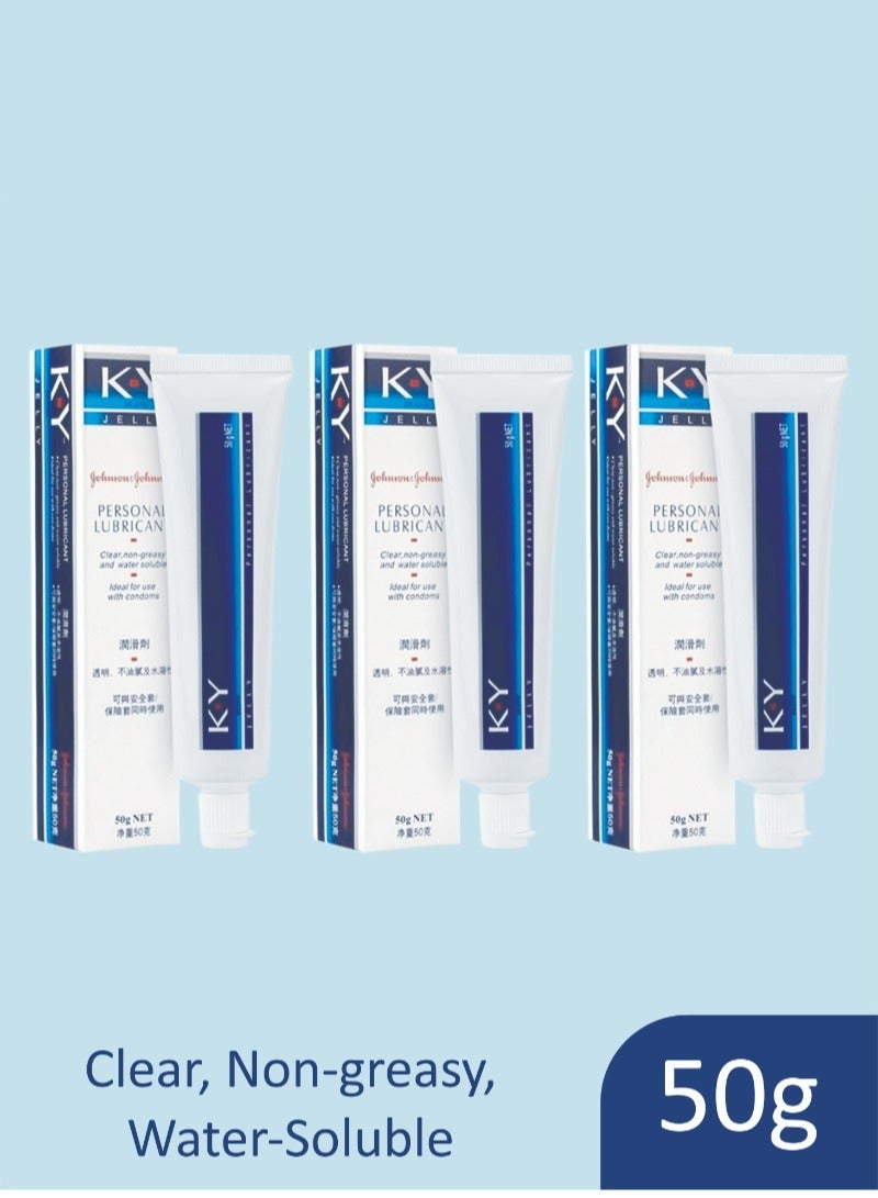 KY جيل K-Y للتزليق السلس 50 جرام عبوة من 3