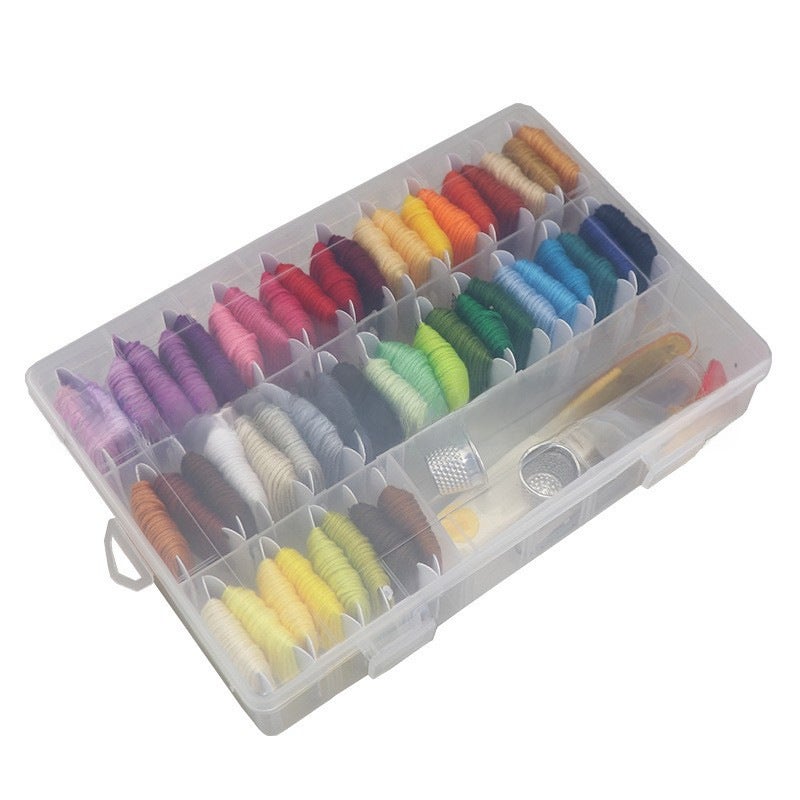DMC Embroidery Floss Organizer, 50-100 Color Set, Eco Cotton 8m, 12 Card Pack 50 color winding board suit 